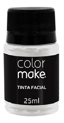 Tinta Facial Color Make Liquida 25 Ml Pintura Artistica Cor Do Blush Branco