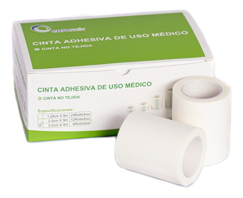 Cinta Tela Hipoalergenica Microporosa Caja X 6 De 5 Cm