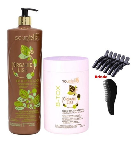 B-tox Organic Liss + Shampoo Anti Resíduos Souple Liss Oirig