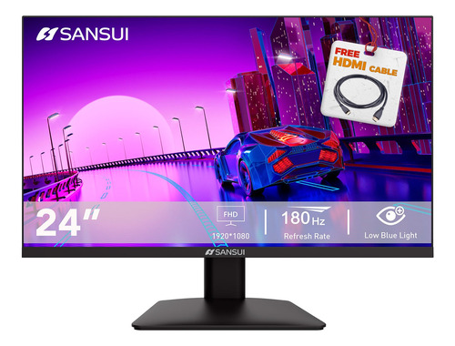 Sansui Monitor De 24 Pulgadas 180 Hz (cable Hdmi Incluido)