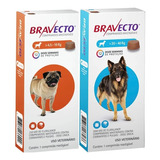 Combo 1 Bravecto 4,5 A 10kg - 1 Bravecto 20 A 40kg