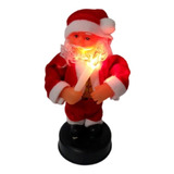 Papai Noel Musical De  20 Cm  Com Luz Som E Movimento Oferta