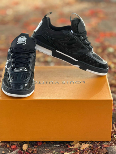 Tenis Louis Vuitton Trainer Black #26.5