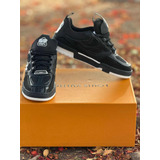 Tenis Louis Vuitton Trainer Black #26.5