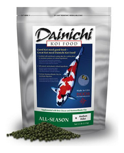 Dainichi Koi Food All Season (pellet Pequeño De 22 Libras)