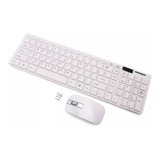 Kit Teclado + Mouse Wireless S/ Fio 3200 Dpi Smart Tv Notebo