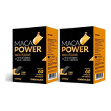 02 Maca Power 1200mg Vitaminas E Minerais 60 Caps Maxinutri