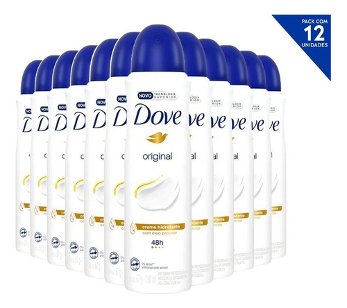 Kit C/12 Desodorantes Dove Feminino Diversos - 150ml