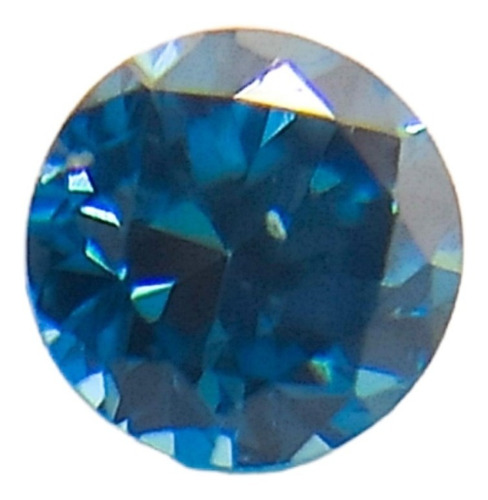 Diamante Azul Talla Redonda 0.25ct 4.10mm