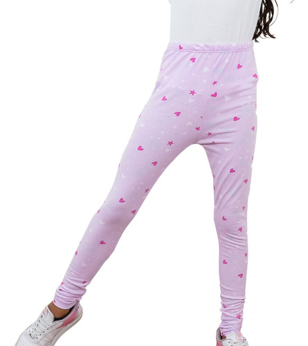 Leggins Niña Estampado Estrellas Corazones