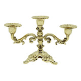 Candelabro De Bronce Con 3 Brazos Para Liturgia Altar Mesas