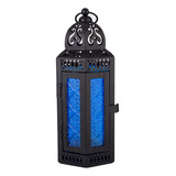 Anrust Farol Decorativo Vintage De Metal Negro, Farol Colgan