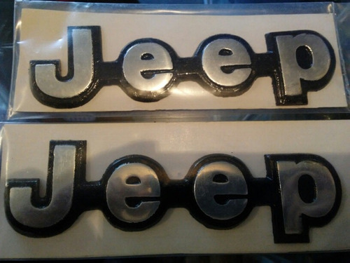Emblema Letras Jeep Cherokee Generico Metal Sin Adhesivo Foto 2
