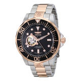 Invicta 13708 Grand Diver Automático Negro Texturizado D Par