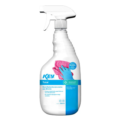 Limpiador Desinfectante Key Total Spray 650ml Multisuperficie