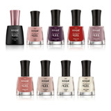 Kit Esmalte Diamond Gel Risque 8 Cores Diferentes + Top Coat