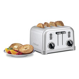 Tostador Retro P 4 Panes Acero Cuisinart Cpt-180p1 Color Plateado