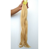 Cabelo Humano Loiro Claro Liso De 75 Cm 100 Gramas.