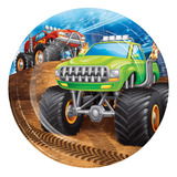 Platos De Postre Creative Converting Monster Truck, 24 Unida