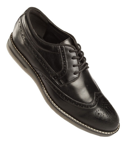 Zapato Hombre Bostoniano Casual Moderno Piel Ligero Gino .