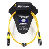 Cable Xlr 1m Balanceado Steelpro Xlr-yll-1m Plug-jack Profes