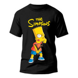 Camiseta Básica Infanti Simpsons Anime T-shirt 100% Algodão