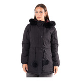 Campera Parka Mujer Reversible Inflable Yd Capucha