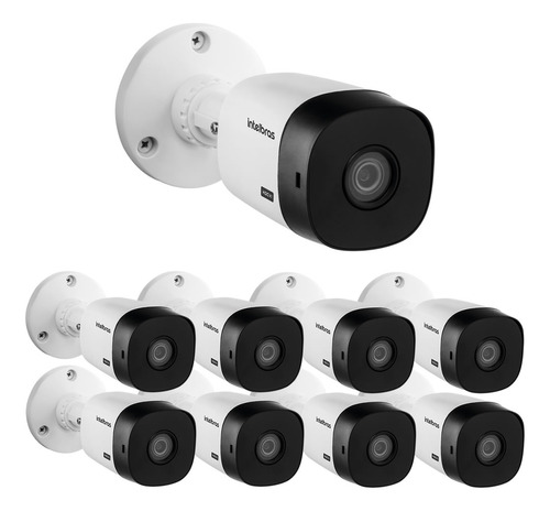 Kit 9 Câmeras Hdcvi 1 Mega Hd 2.8mm 20m Vhc 1120 B Intelbras