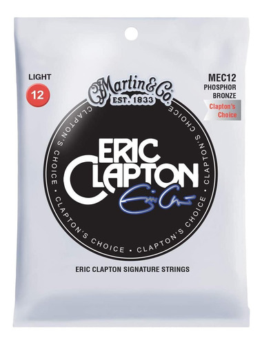 Encordado Para Acustica Martin Mec12 Eric Clapton 012-054