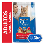 Purina Cat Chow Adultos Carne Con Defense Plus 3kg