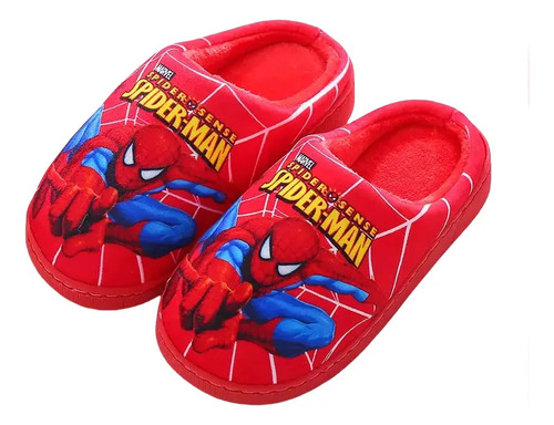 Pantuflas Spiderman Rojas Antideslizantes Zapatos Para Niños | Meses sin interés