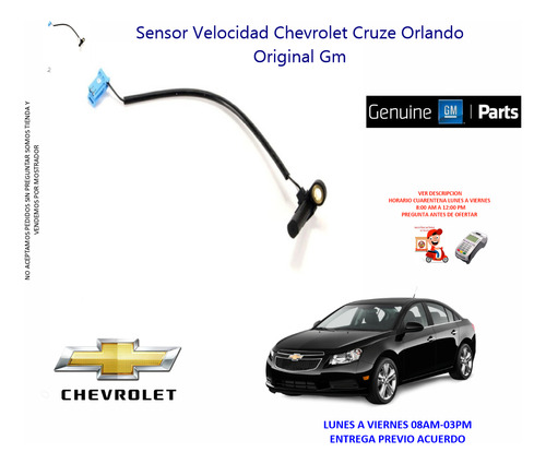 Sensor De Entrada Velocidad Chevrolet Cruze Orlando Original Foto 2