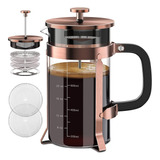Cafetera Manual, French Press, Acero Inoxidable, 1 L