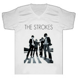 Camiseta The Strokes Rock Metal Bca Tienda Urbanoz