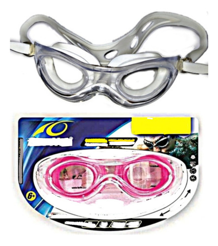 10 Goggles Nado Juvenil Adulto Liga Reforzada Panoramico Nal