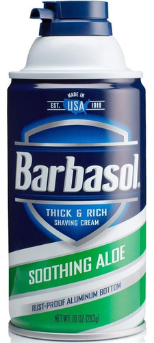 Espuma De Afeitar Barbasol Thick & Rich Soothing Aloe 283 Gr