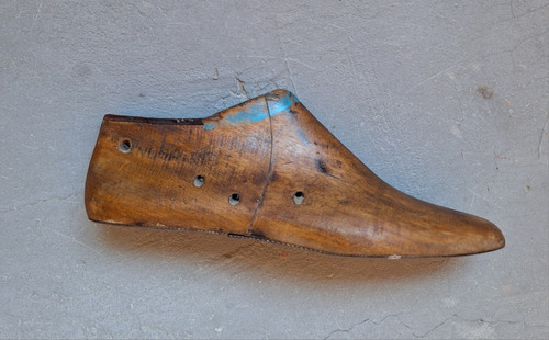 Fôrma De Sapato Em Madeira Antiga Decoração 