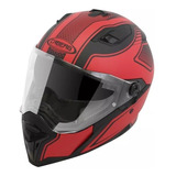 Casco Moto Integral Caberg Stunt Rojo Doble Visor Ciclofox