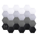 24 Paneles Acusticos Adhesivos Hexagonales, Paneles Acustico