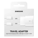 Super Cargador Para Samsung 25w Pared + Cable Tipo C