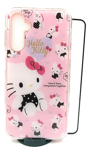 Case Hello Kitty + Mica Templada Para Samsung A14 5g 