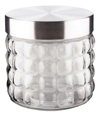 Pote De Vidro Bubble Tampa Inox 0,5l Mantimentos Euro Home 