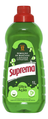 Sabão Líquido Suprema Remoção De Manchas Dificeis Ultra Ação Antibacterial Garrafa 1 L