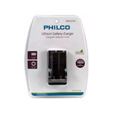Cargador Para 2 Baterias Ion Litio 18650 Philco