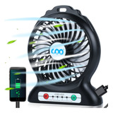 Coo Mini Ventilador De Escritorio Portátil A Pilas Con Linte