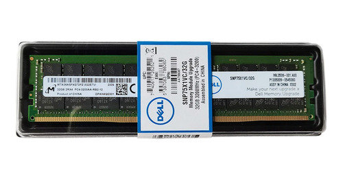 Memoria De Servidor Dell Snp75x1vc/32g, 32 Gb, 2rx4 Pc4-3200