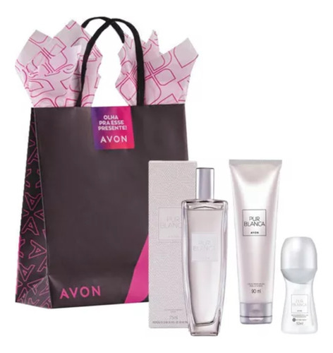 Kit Presente Pur Blanca Avon Perfume Feminino