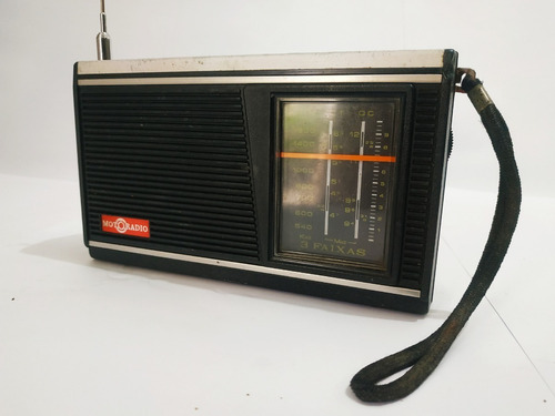 Motoradio 3 Faixas Reliquia Radio Antigo Raro Para Restauro