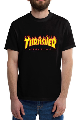 Remera De Algodón Thrasher Magazine - Aesthetic Skate Tumblr