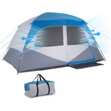 Camping 6 Personas Gigante Carpa Iglu Familiar Lona Gruesa  